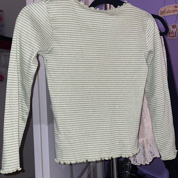 Y2k green striped top - Picture 3 of 3